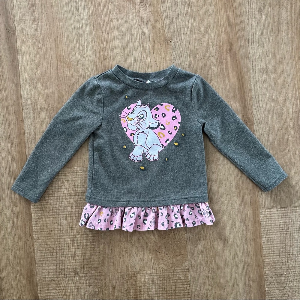 Disney The Lion King Long Sleeve Shirt with Ruffle Helm